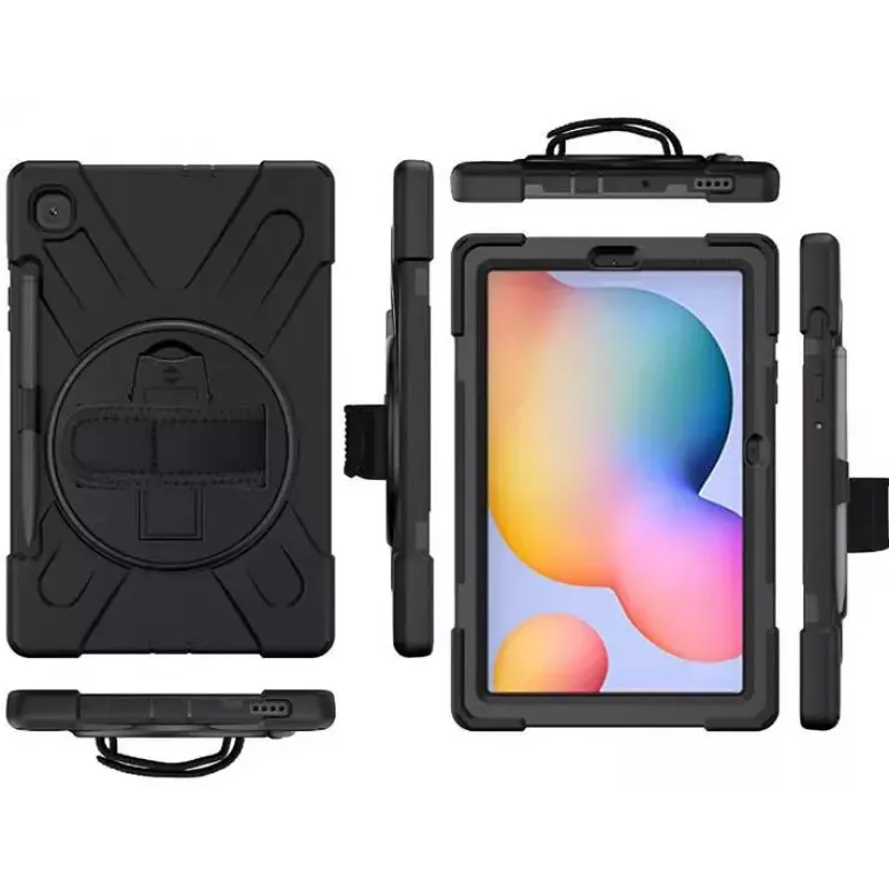 Cover eSTUFF AUSTIN Defender Case für Samsung Galaxy Tab S6 Lite 2022/2020 Schwarz