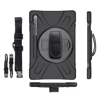Cover eSTUFF CHICAGO Full Body Defender Case für Samsung Galaxy Tab S8/S7 Schwarz