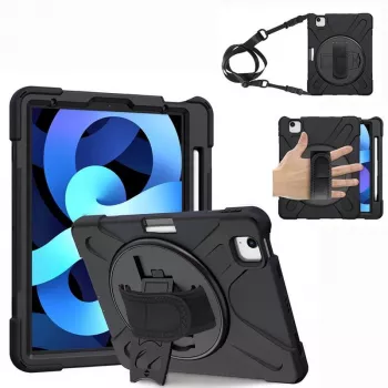 eSTUFF AUSTIN Defender Case für iPad Pro 11 2022/2020/2018/Air 5/4 10.9 – Schwarz