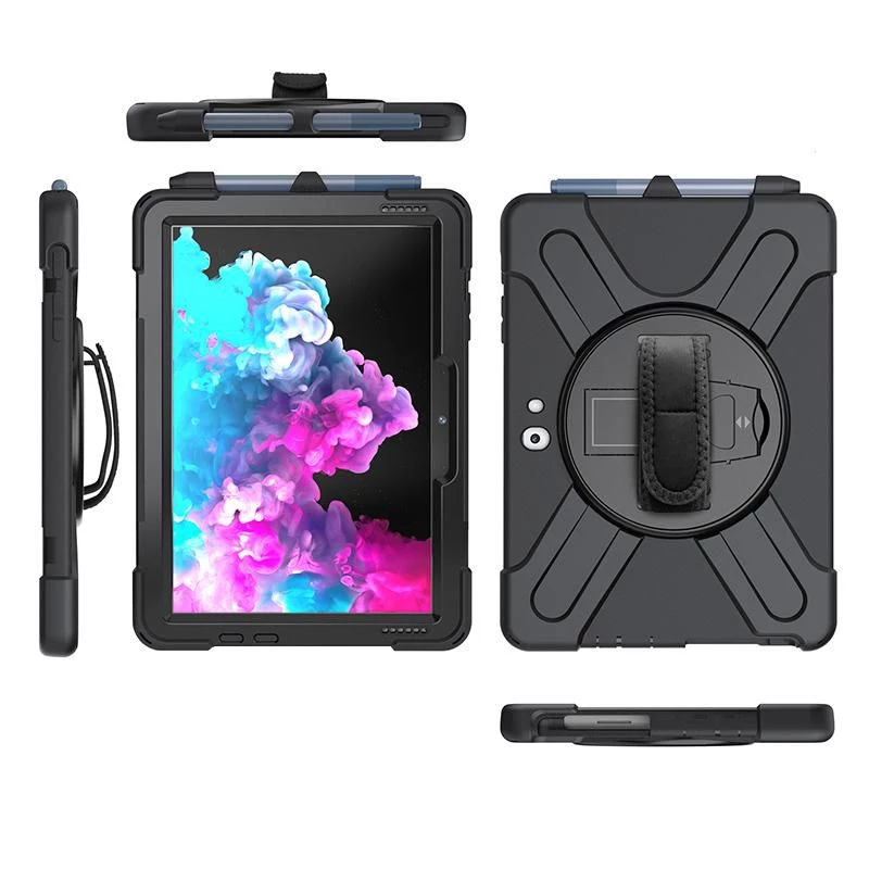 Cover eSTUFF AUSTIN Defender Case für Microsoft Surface Go 3/Go 2/Go Schwarz