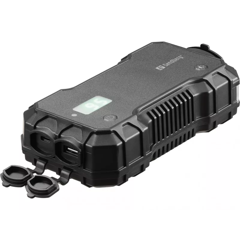 Auto-Starthilfe-Powerbank Sandberg 10000 mAh USB Typ-A Typ-C Schwarz