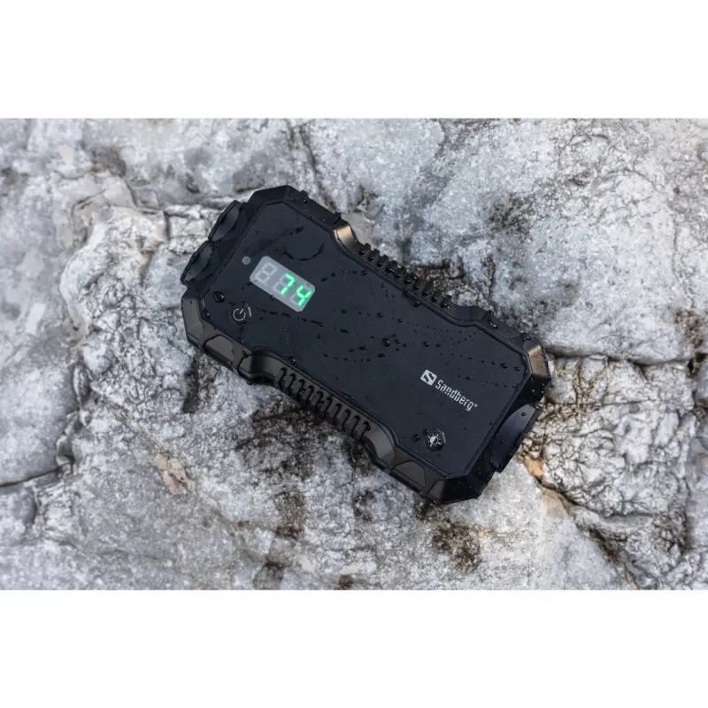 Auto-Starthilfe-Powerbank Sandberg 10000 mAh USB Typ-A Typ-C Schwarz