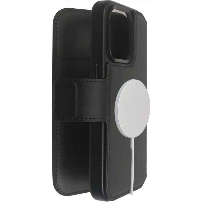 Wallet Case eSTUFF iPhone 16 Pro 6,3 Zoll Schwarz 3 Kartenfächer
