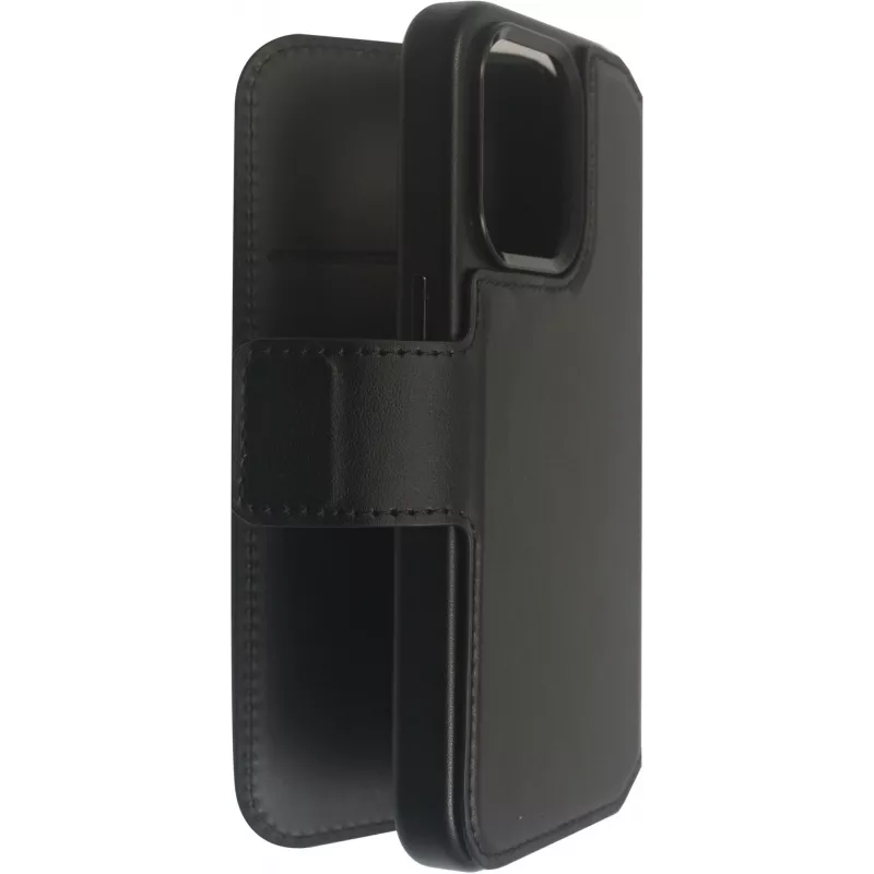 Wallet Case eSTUFF iPhone 16 Pro 6,3 Zoll Schwarz 3 Kartenfächer