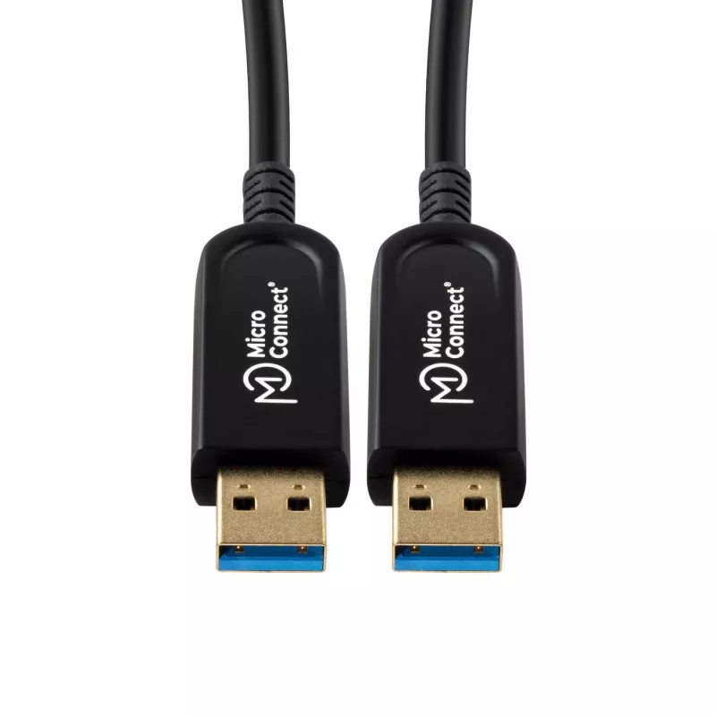 USB-Kabel Microconnect USB3.0AA10BOP 10 m USB 3.2 Gen 1 Schwarz