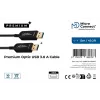 USB-Kabel Microconnect USB3.0AA10BOP 10 m USB 3.2 Gen 1 Schwarz