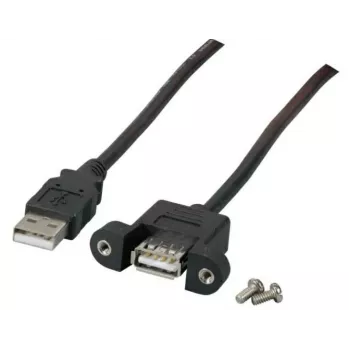 Microconnect USBAAF1PANEL2 USB-Kabel USB 2.0 1,8 m USB A Schwarz