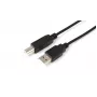 Microconnect USBAB03B USB-Kabel USB 2.0 0,3 m USB A USB B Schwarz