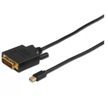Microconnect MDPDVI1B Videokabel-Adapter 1 m Mini DisplayPort auf DVI-D Schwarz