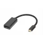 Microconnect MC-USBC-DPF1.2 Videokabel-Adapter DisplayPort USB Typ-C Schwarz