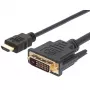 Techly Videokabel HDMI zu DVI-D M/M 1,8 m ICOC HDMI-D-018