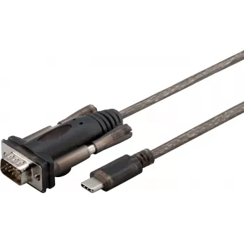 Microconnect USB3.1CRS232 Serielles Kabel Schwarz 1 m USB C DB9