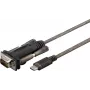 Microconnect USB3.1CRS232 Serielles Kabel Schwarz 1 m USB C DB9