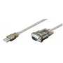 Microconnect 68875 serielles Kabel Transparent 1,5 m USB Typ-A VGA (D-Sub)