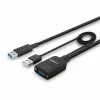 Lindy 35m Hybrid USB 3.2 Gen 2 Typ-A-Kabel Schwarz ABS