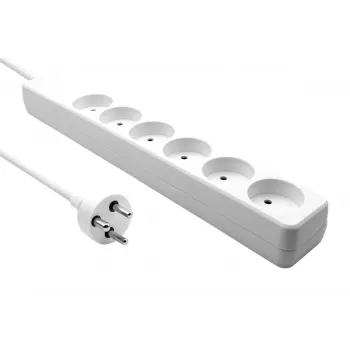 Microconnect MC-GRU0605DKW Stromverlängerung 5 m 6 AC-Steckdose(n) Innenbereich Weiß