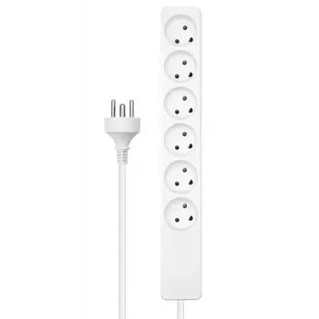 Microconnect MC-GRU0605DKW Stromverlängerung 5 m 6 AC-Steckdose(n) Innenbereich Weiß