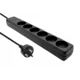 Microconnect MC-GRU0603DKB Stromverlängerung 3 m 6 AC-Steckdosen Innenbereich Schwarz