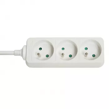 Lindy 73120 Stromverlängerung 3 AC-Ausgänge Innenbereich Weiß