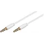 Microconnect AUDLL2W Audiokabel, 1,5 m, 3,5 mm, Weiß