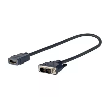 Vivolink PRODVIADAPHDMI Videokabel-Adapter 0,2 m DVI-D HDMI Schwarz