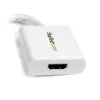 StarTech.com Mini DisplayPort auf HDMI Adapter - mDP auf HDMI Videokonverter - 1080p - Mini DP oder Thunderbolt 1/2 Mac/PC an HDMI Monitor/Display/TV - Passiver mDP 1.2 auf HDMI Dongle - Weiß