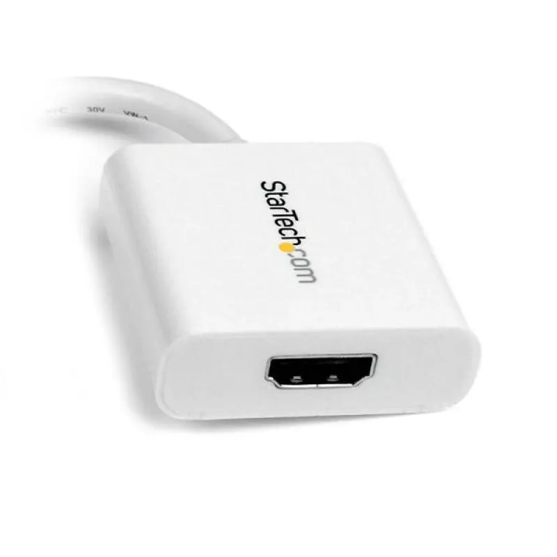 StarTech.com Mini DisplayPort auf HDMI Adapter - mDP auf HDMI Videokonverter - 1080p - Mini DP oder Thunderbolt 1/2 Mac/PC an HDMI Monitor/Display/TV - Passiver mDP 1.2 auf HDMI Dongle - Weiß