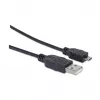 Manhattan USB-A-auf-Micro-USB-Kabel, 1,8 m, Stecker auf Stecker, Schwarz, 480 Mbit/s (USB 2.0), Hi-Speed USB, lebenslange Garantie, entspricht UUSBHAUB6.