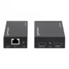 Manhattan HDMI 1080p über Ethernet Extender Kit, bis zu 50 m mit einem Cat6-Kabel, Tx- & Rx-Module, IR-Unterstützung, drei Jahre Garantie