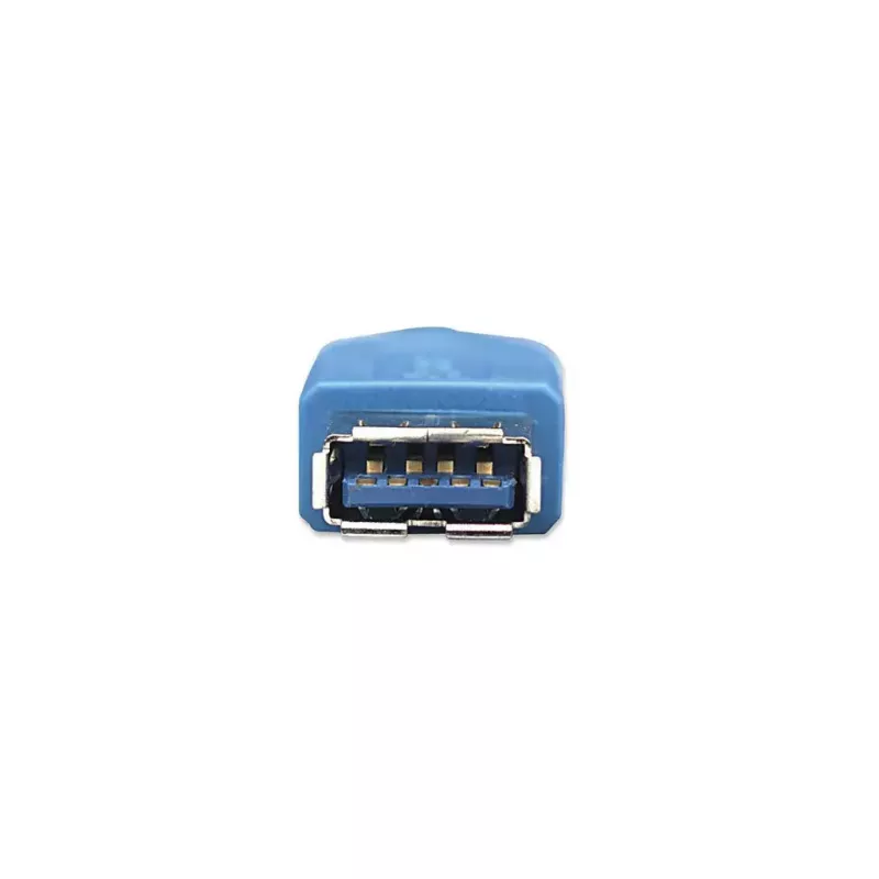 USB-A auf USB-A Verlängerungskabel Manhattan 2 m Stecker auf Buchse Blau