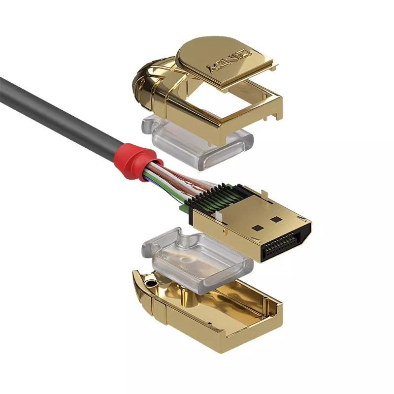Lindy 1m DisplayPort 1.4 Kabel, Gold Line