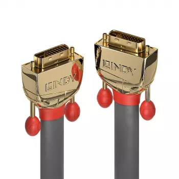 Lindy 15m DVI-D Dual Link Kabel, Gold Line