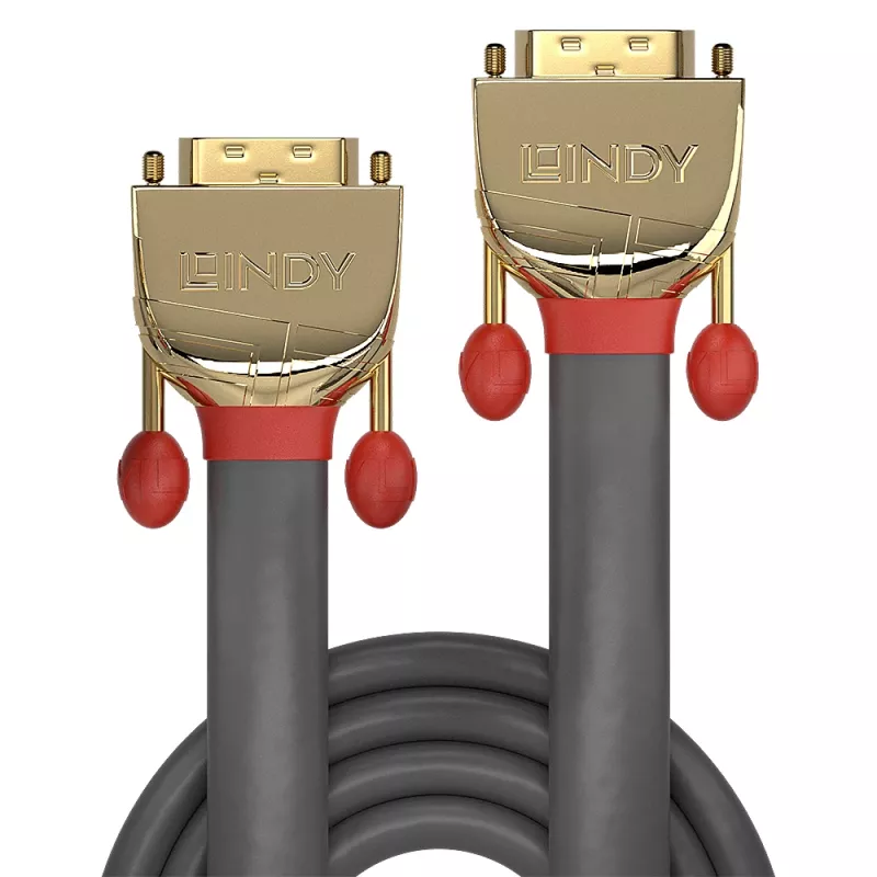 Lindy 15m DVI-D Dual Link Kabel, Gold Line