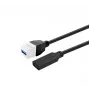VivoLink USB 3.0 Type-A auf Type-A Datenkabel PROKEYUSB3AFF0 2W, USB 3.0