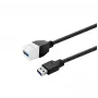 VivoLink USB 3.0 Typ-A auf Typ-A Verlängerungskabel PROKEYUSB3AFM3W 3 m Weiß