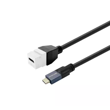 USB-C Buchsen-Keystone-Modul VivoLink PROKEYUSBCFM1W weiß – Einbau-Steckverbindermodul