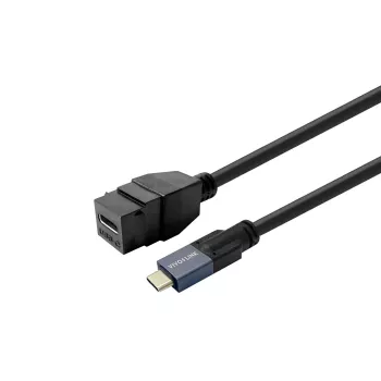 USB-C Buchsen-Adapterkabel VivoLink PROKEYUSBCFM0.5B — VivoLink USB-C weiblicher Inline-Stecker, 0,5 m
