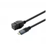 USB-C Buchsen-Adapterkabel VivoLink PROKEYUSBCFM0.5B — VivoLink USB-C weiblicher Inline-Stecker, 0,5 m