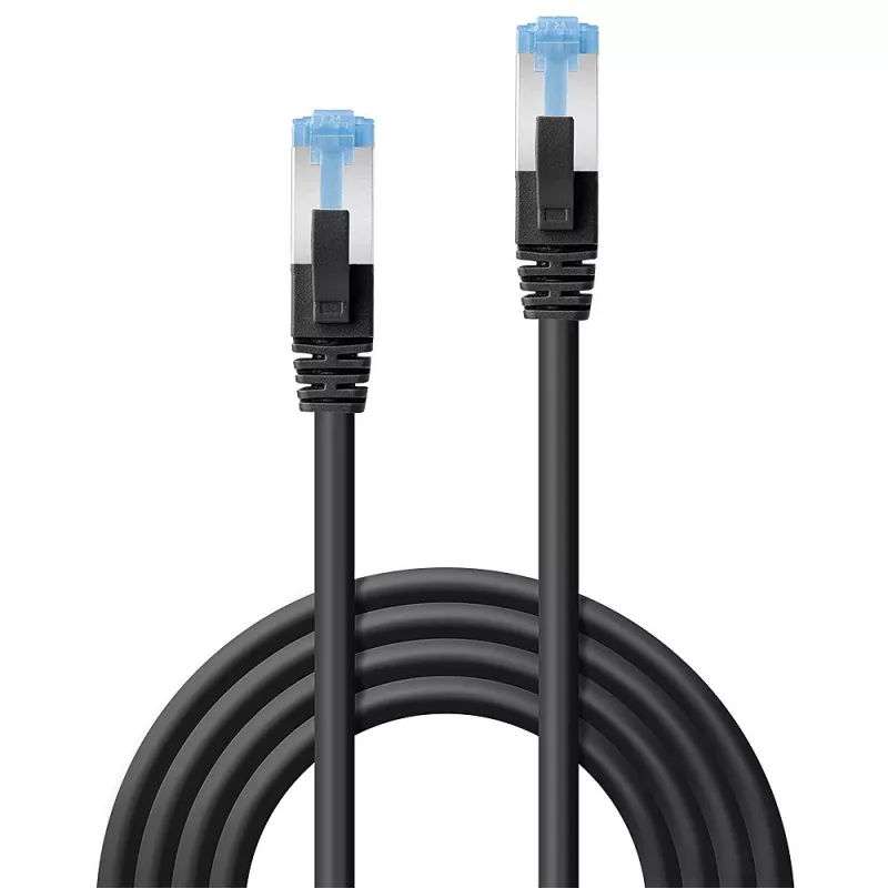 Lindy 47418 Netzwerkkabel Schwarz 10 m Cat6a S/FTP (S-STP)