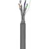 Netzwerkkabel Goobay CAT 6 U/UTP Grau 100m