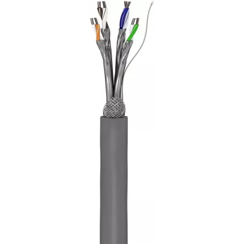 Netzwerkkabel Goobay CAT 6 U/UTP Grau 100m