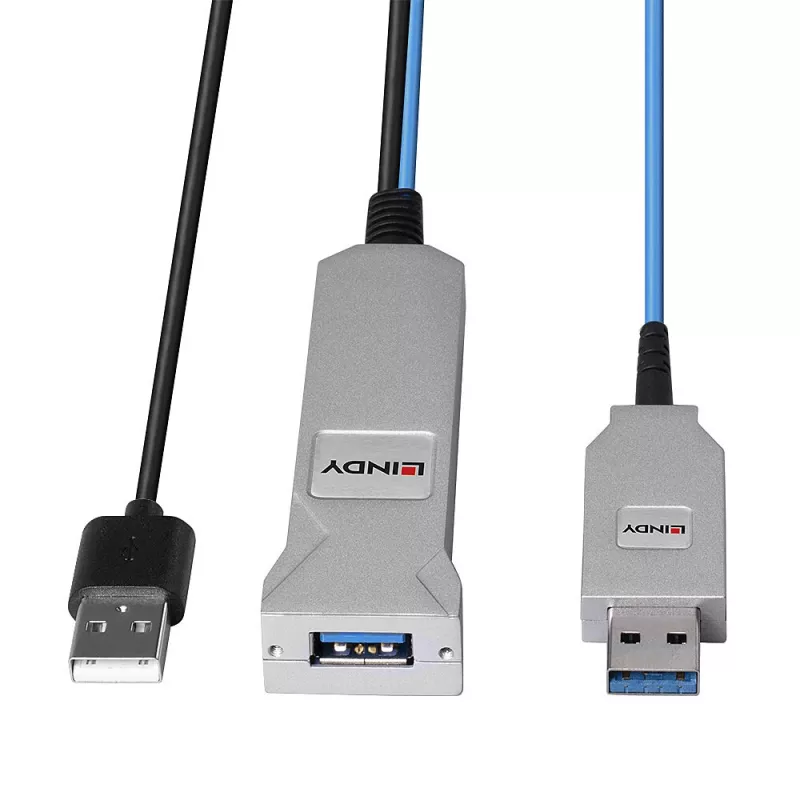 Lindy 30m Glasfaser-USB-3.0-Kabel