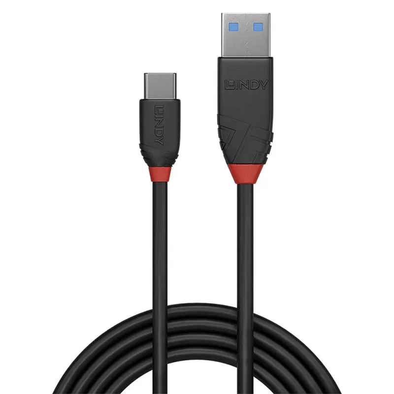 Lindy 36914 USB-Kabel USB 3.2 Gen 1 (3.1 Gen 1) 0,15 m USB C USB A Schwarz