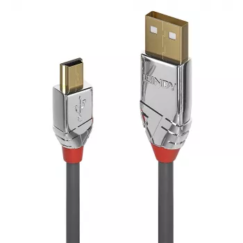 Lindy 0,5 m USB 2.0 Typ A auf Mini-B-Kabel, Cromo Line
