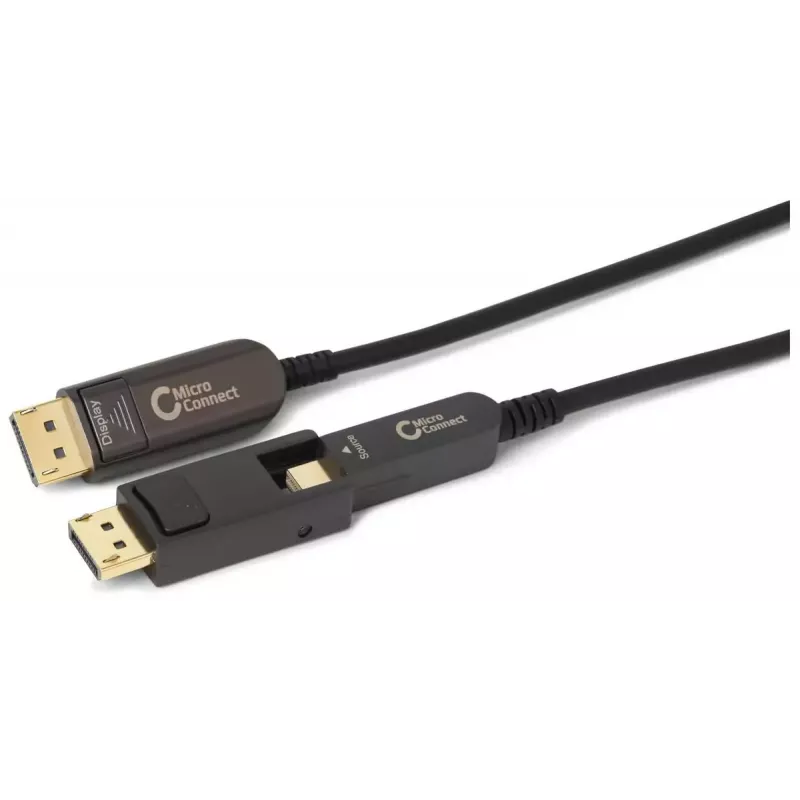 Microconnect DP-MMG-5000MBV1.4OP DisplayPort-Kabel 50 m Schwarz