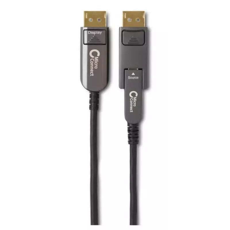 Microconnect DP-MMG-5000MBV1.4OP DisplayPort-Kabel 50 m Schwarz