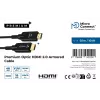 Microconnect HDM191950V2.0AOP HDMI-Kabel 50 m HDMI Typ A (Standard) Schwarz