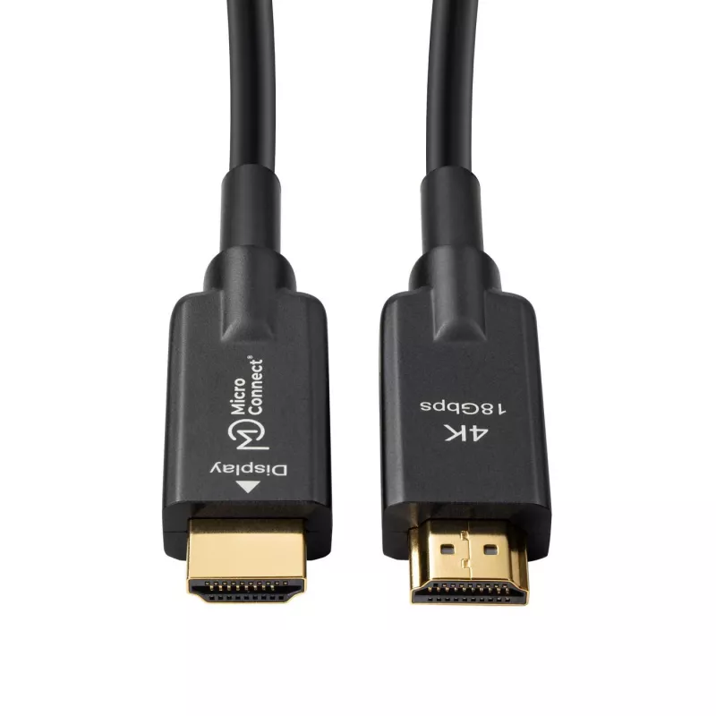 Microconnect HDM191950V2.0AOP HDMI-Kabel 50 m HDMI Typ A (Standard) Schwarz