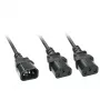 Lindy 2m IEC Splitterkabel IEC C14 auf 2 x IEC C13