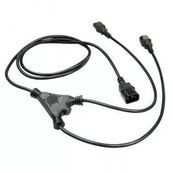 Lindy 2m IEC Splitterkabel IEC C14 auf 2 x IEC C13